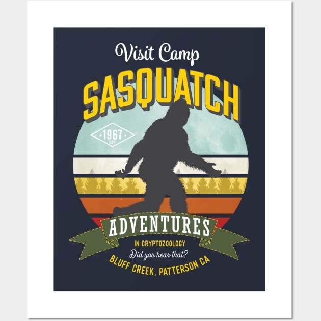 Camp Sasquatch Wall Art by Vector Deluxe